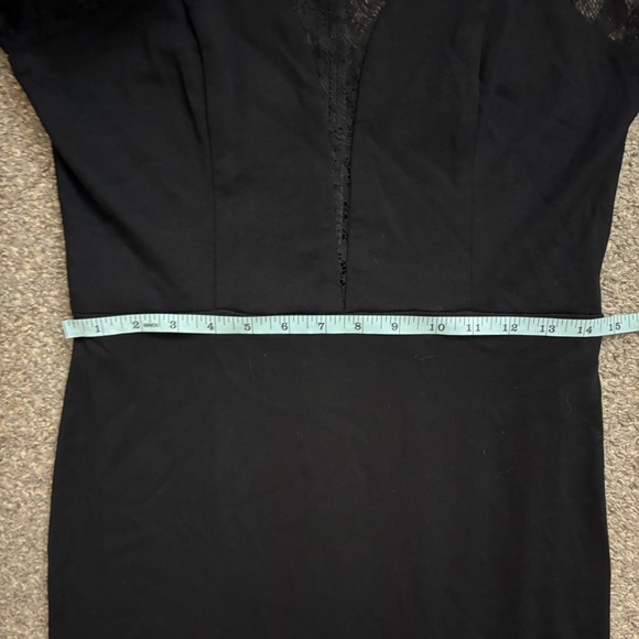 NEW Small Eva Franco by Anthropologie Greer Illusion Black Lace Dress Size 8 - Picture 12 of 16